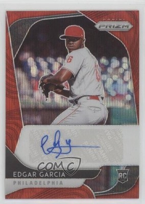 2020 Panini Prizm Rookie Red Wave Prizm /75 Edgar Garcia #RA-EG Auto 1j71