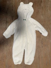 L.L. Bean Infant Hi-pile Fleece Bunting 3-6 Months Snowsuit