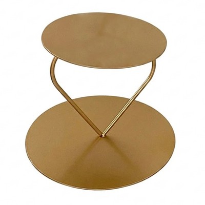 Cake Stand with Heart Frame Reusable Two-Tier Dessert Display for Use at Parties