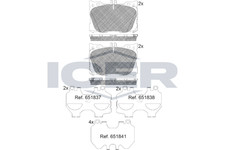 Bremsbelagsatz Vorne Brembo-System für Mercedes W205 C205 A205 S205 ab 15->