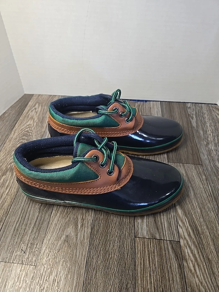 Bass Ontario Thermolite Bajo Goma Pato Bota Zapatos Mujer Talla 9M Verde Granate Foto 3 de 4