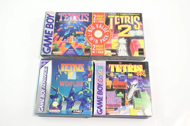 Nintendo Gameboy Boxed Tetris Collection Inc Worlds, DX  Tetris 1 & Tetris 2