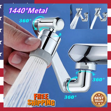 1080  Rotating Faucet Extender Splash-Proof Tap Aerator Filter Nozzle Sink Spray