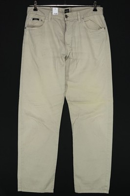 Hugo Boss Montana Mens Jeans Trousers W35 L32 35/32 Beige Tan Straight J4342