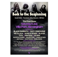 Black Sabbath Back To The Beginning In Birmingham On July 5 - Poster No Frame