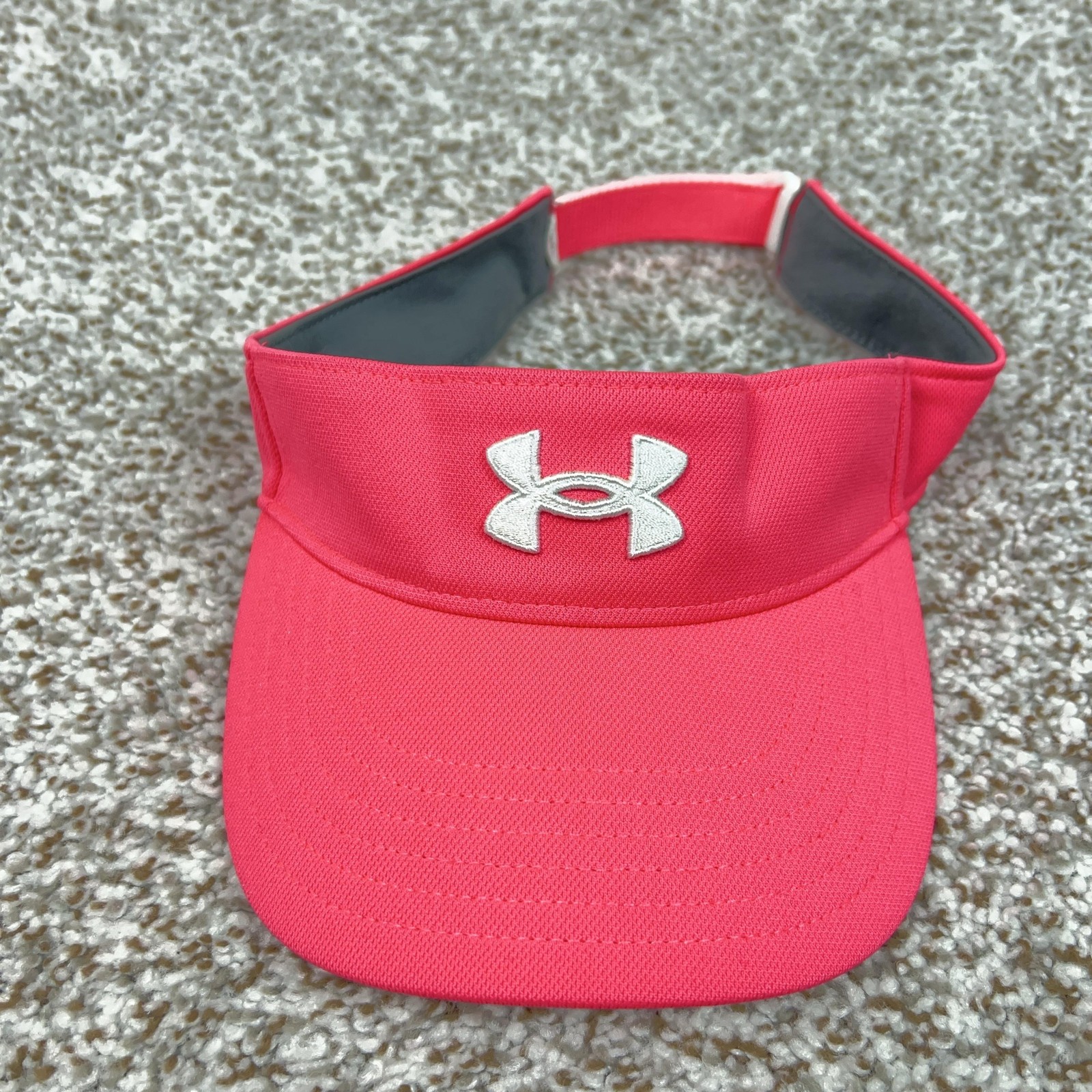 Under Armour Hat Visor Strap Back Pink Embroidered UA Golf R