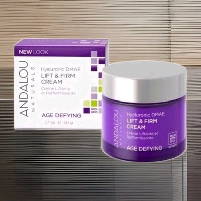 Andalou Naturals Hyaluronic DMAE Lift & Firm Cream 1.7 oz / 50g 