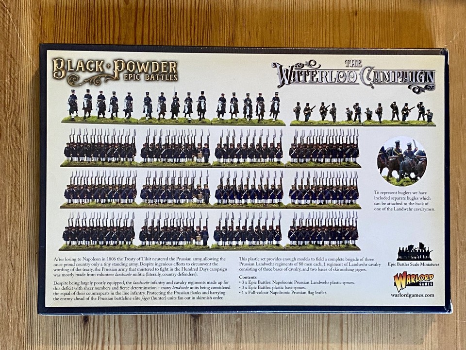 Wargame Black Powder Epic Battles - Waterloo: Prussian