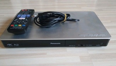 Panasonic DMP-BDT375 3D Blu-ray Player  4K Upscaling Silber + Fernbedienung 