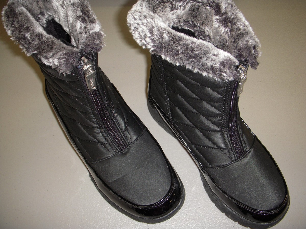 Sporto Esther Waterproof Zip-Front Thermolite Booties Women's US