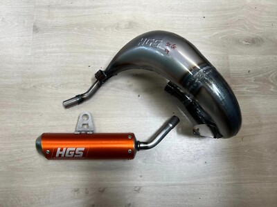 KTM/HUSKY/GasGas 65 2024-25 HGS komplette Auspuffanlage orange Schalldämpfer Stahlspitze
