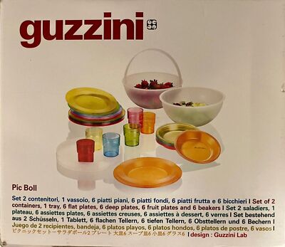 Picknickset  70er Jahre Design Per Alimenti für guzzini ITALY Bunt- Pic Boll