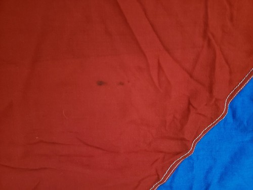 PERFECT VINTAGE MARITIME, WOOLEN, SEWN, 36" x 54" ANTIGUA & BARBUDA FLAG - Picture 5 of 7