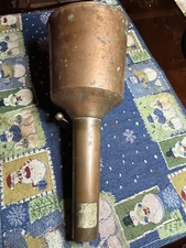 Antique Large Copper Feed Scoop 12"