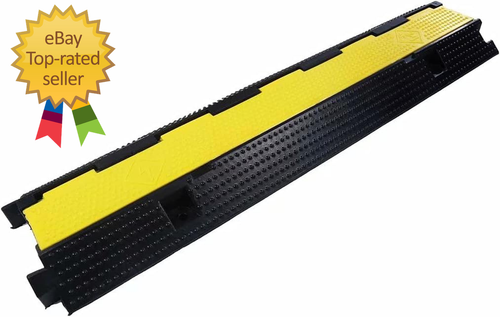 Rubber Cable Ramp Cord Cover Cable Protector Ramps Wire Hose Protective 1 Channe - Afbeelding 11 van 12