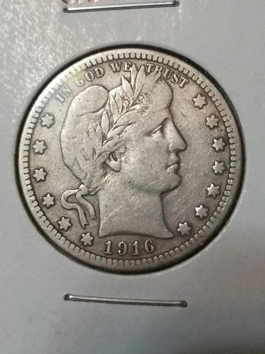 1916 Barber Quater in VF To EF Condition In My Opinion. #169