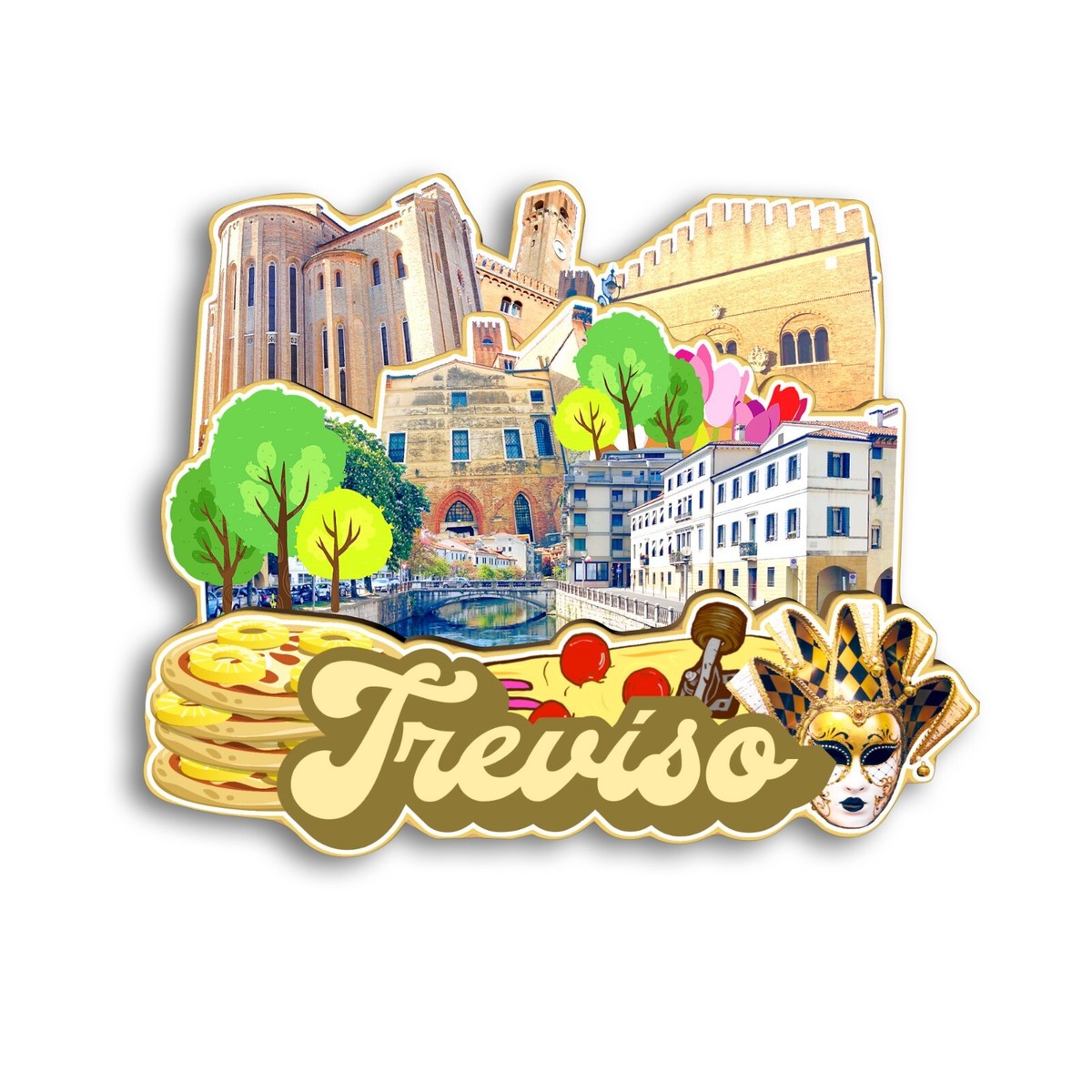 Polignano Italië Koelkast Magneet Reizen Souvenir Koelkast Decoratie 3D