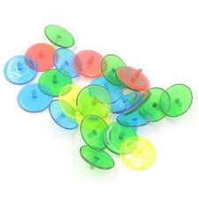 Gamola Golf 20 Pack Plastic Neon Golf Ball Markers