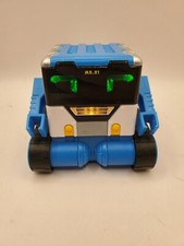 Really Rad Robots Mibro TESTED WORKS No REMOTE Blue White Black Robot 3.5" Tall