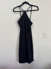 Vintage Evolution Not Revolution 90's fitted dress with strappy halter SMALL