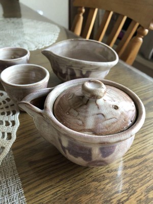 Vintage Hagi Ware Matsuo Mikaze Japanese Matcha Teaset | eBay 