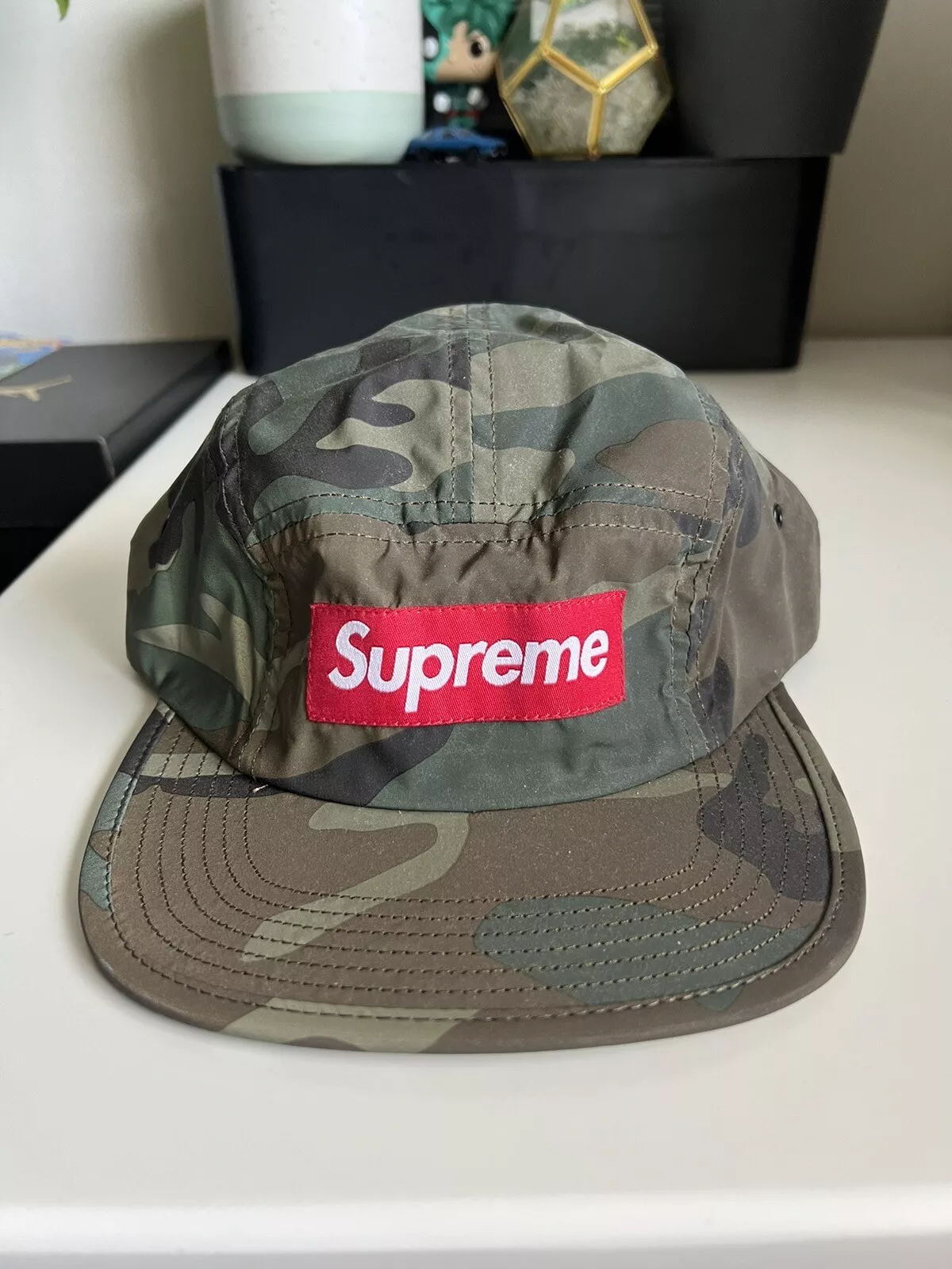 NEUF Supreme Reflective Camo Camp Woodland olive verte SS2018
