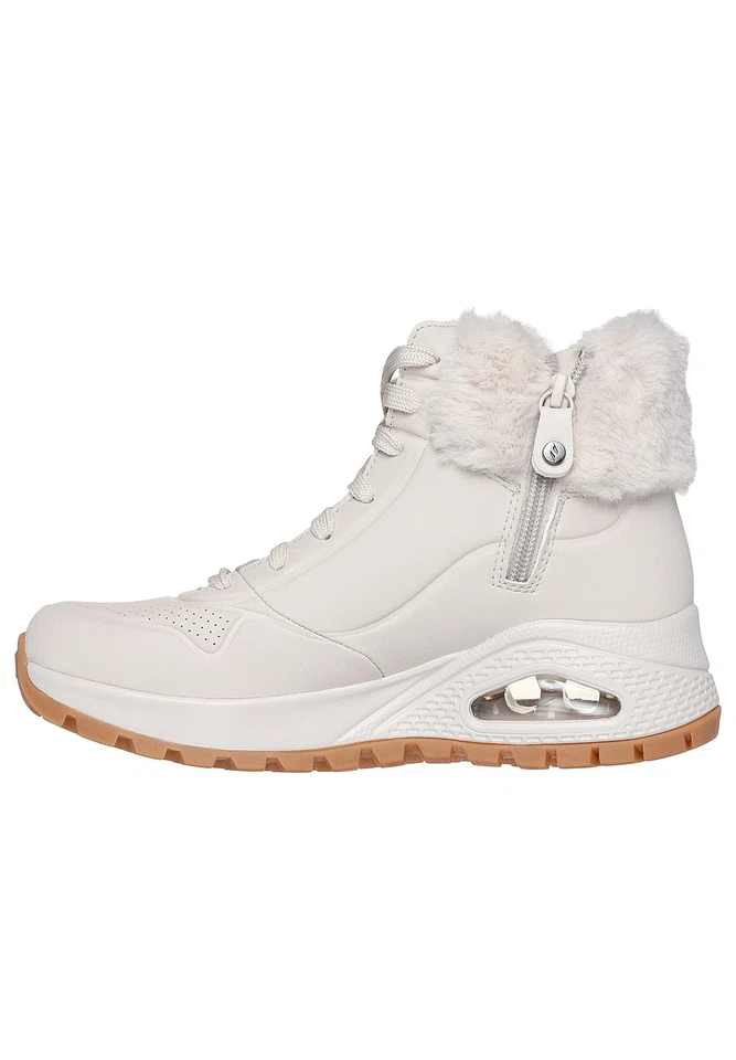 Skechers Women's UNO Fall Air Sneaker Winter Boots 167274 OFWT White - Image 2 of 4