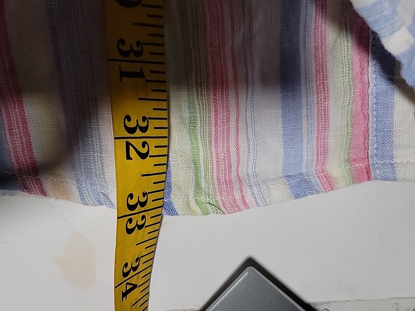 Grace Elements Button Front Linen Blend Striped H… - image 7