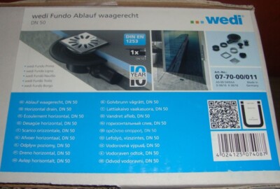 wedi fundo Ablauf waagerecht DN50 - 07-70-00/011