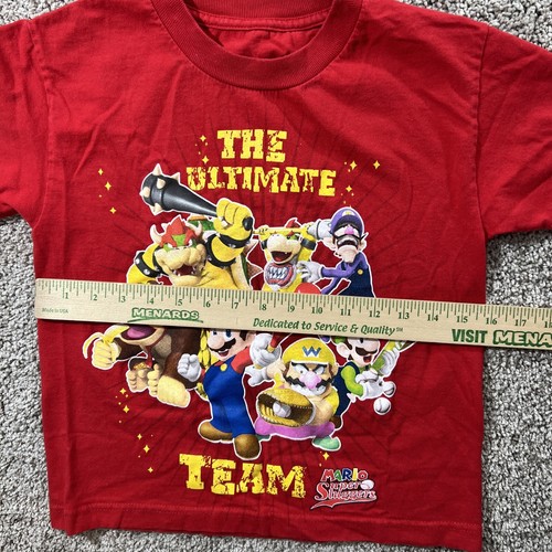 Super Mario Bros Shirt Kids Small 6/7 Bowser Donkey Short Sleeve Luigi Yoshi - Picture 5 of 9