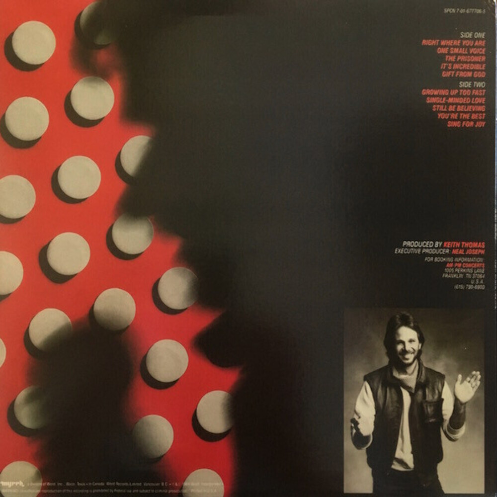 Kenny Marks - Right Where You Are - Myrrh - SPCN 7-01-677706-5