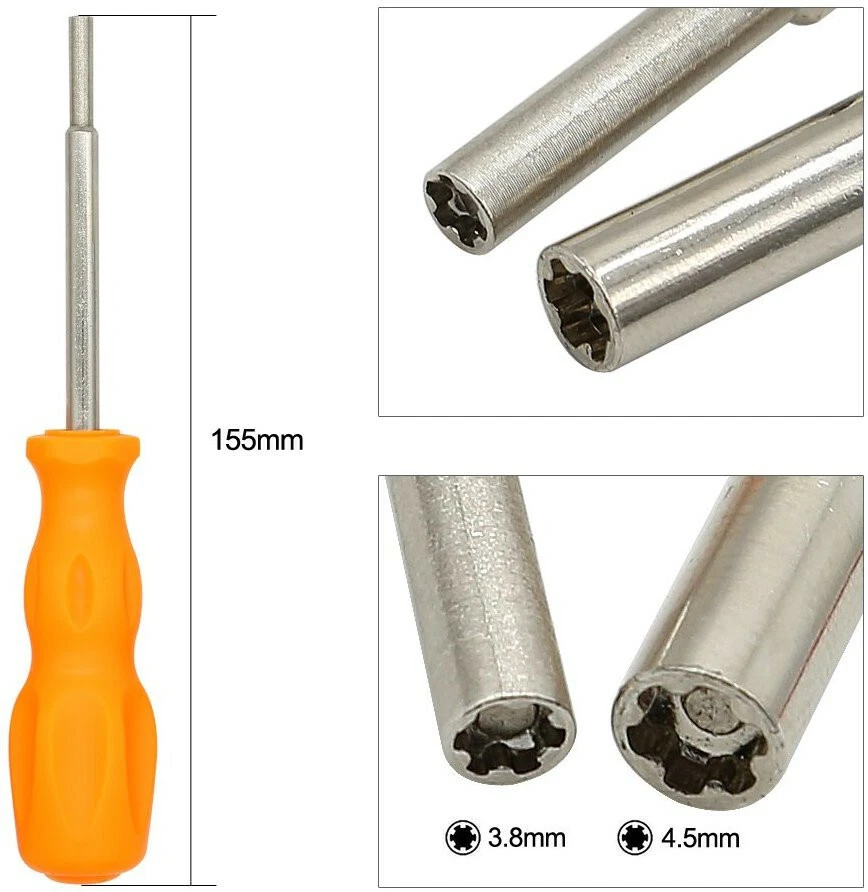 3.8mm & 4.5mm Screwdriver Set - Security Bit - Nintendo Sega SNES Gamecube N64 - Image 2 of 4