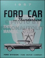 1957 Ford Auto Shop Manuell Fairlane Ranchero Thunderbird Maß Reparatur Service