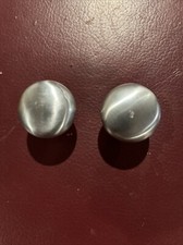 Zestaw 2, szczotkowane chromowane gałki do szafki / szuflady