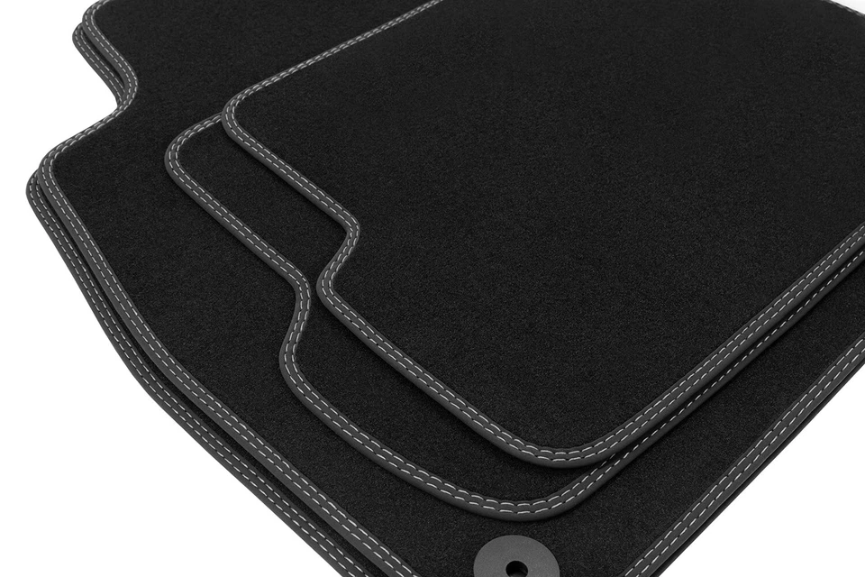 Premium Doppelziernaht Tapis de Sol Convient pour Peugeot 207 Année Fab. - Photo 2/4