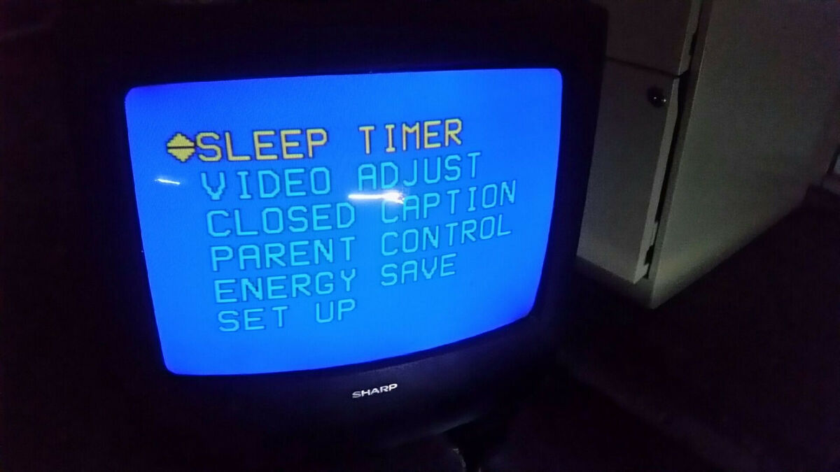 Sharp 19 inch CRT TV w A/V inputs retro gaming Model 19R Sharp 19 inch CRT TV w A/V inputs retro gaming Model 19R
