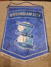 17 Signed On A Birmingham City Football Pennant