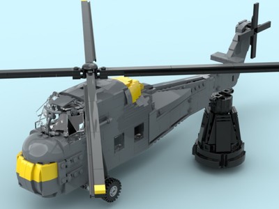 US Freedom 7 Capsule Sikorsky H-34 Hubschrauber Chopper Blöcke MOC Flugzeug Space