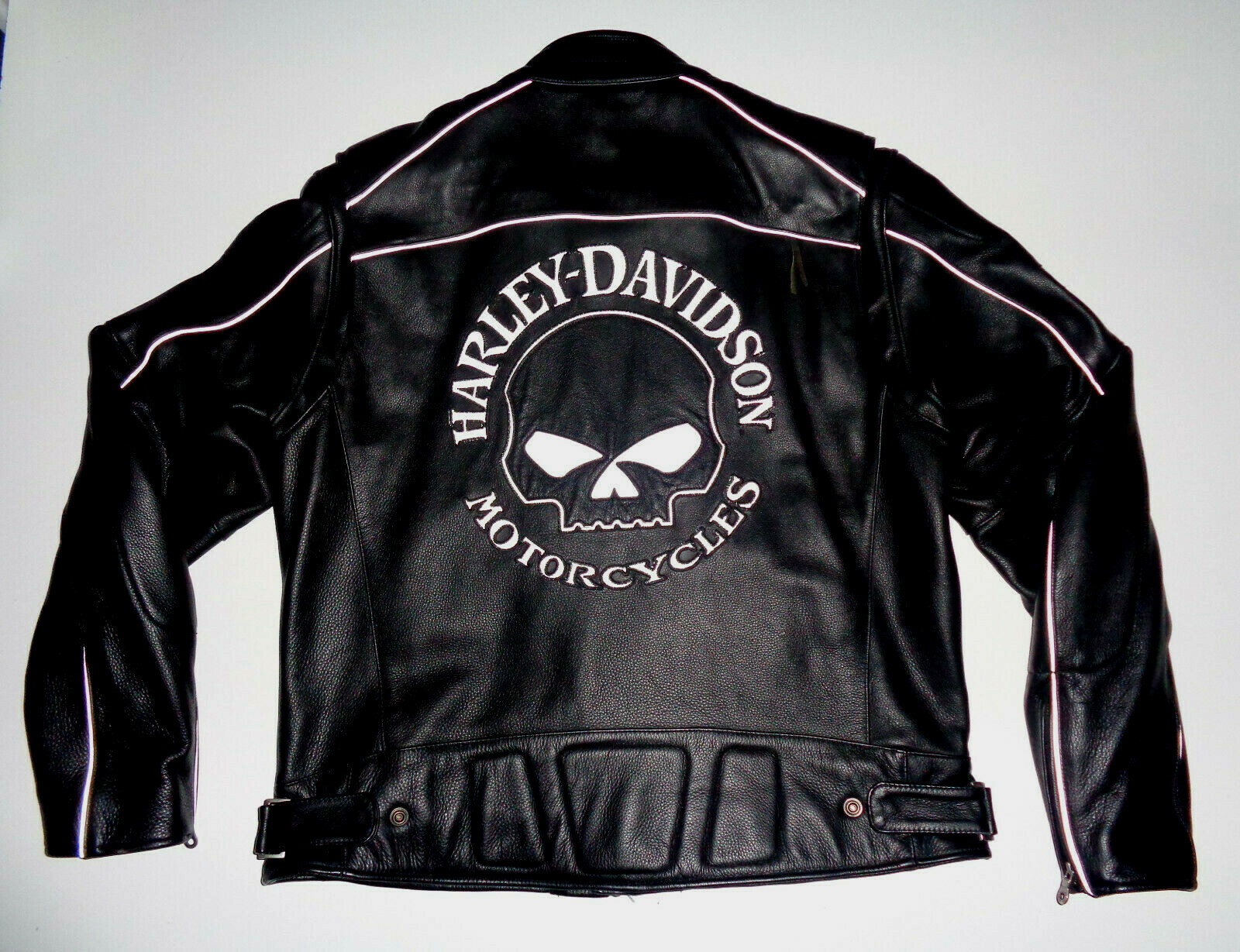 harley davidson reflective leather jacket