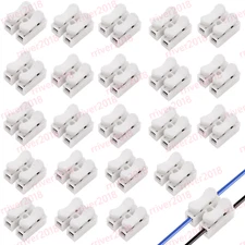 100-500pcs Wiring Terminal Spring Loaded Push Quick Electrical Cable Connectors