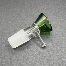 14mm Green Funnel Glass Bong Bowl Piece Slide for Water Pipe Hookah
