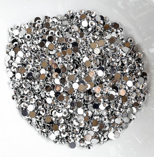 1000 Piece Rhinestone Collection - 1mm To 11mm Acrylic Flat Back Faceted Crystals 9 thumbnail image