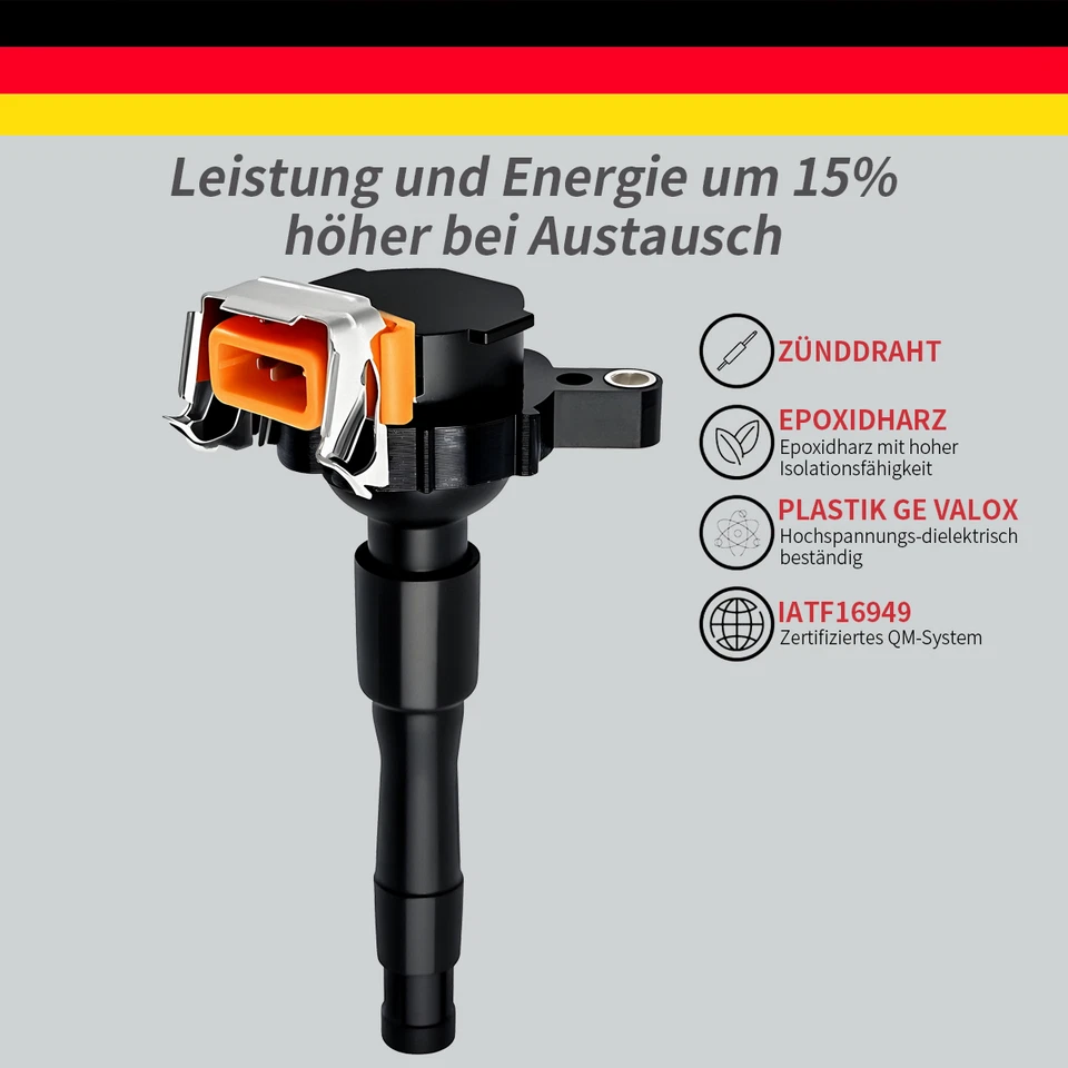 6X OEM Zündspule Zündmodul für BMW Z3 E36 E46 5ER E39 7ER E38 8ER E31 X5 E53 12V - Bild 3 von 4