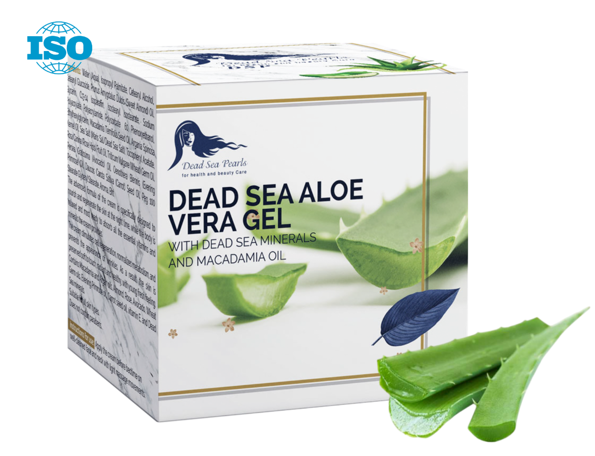 Aloe Vera Gel Dead Sea ISO Certified Skin Pure Minerals Macadamia Oil  Body | eBay