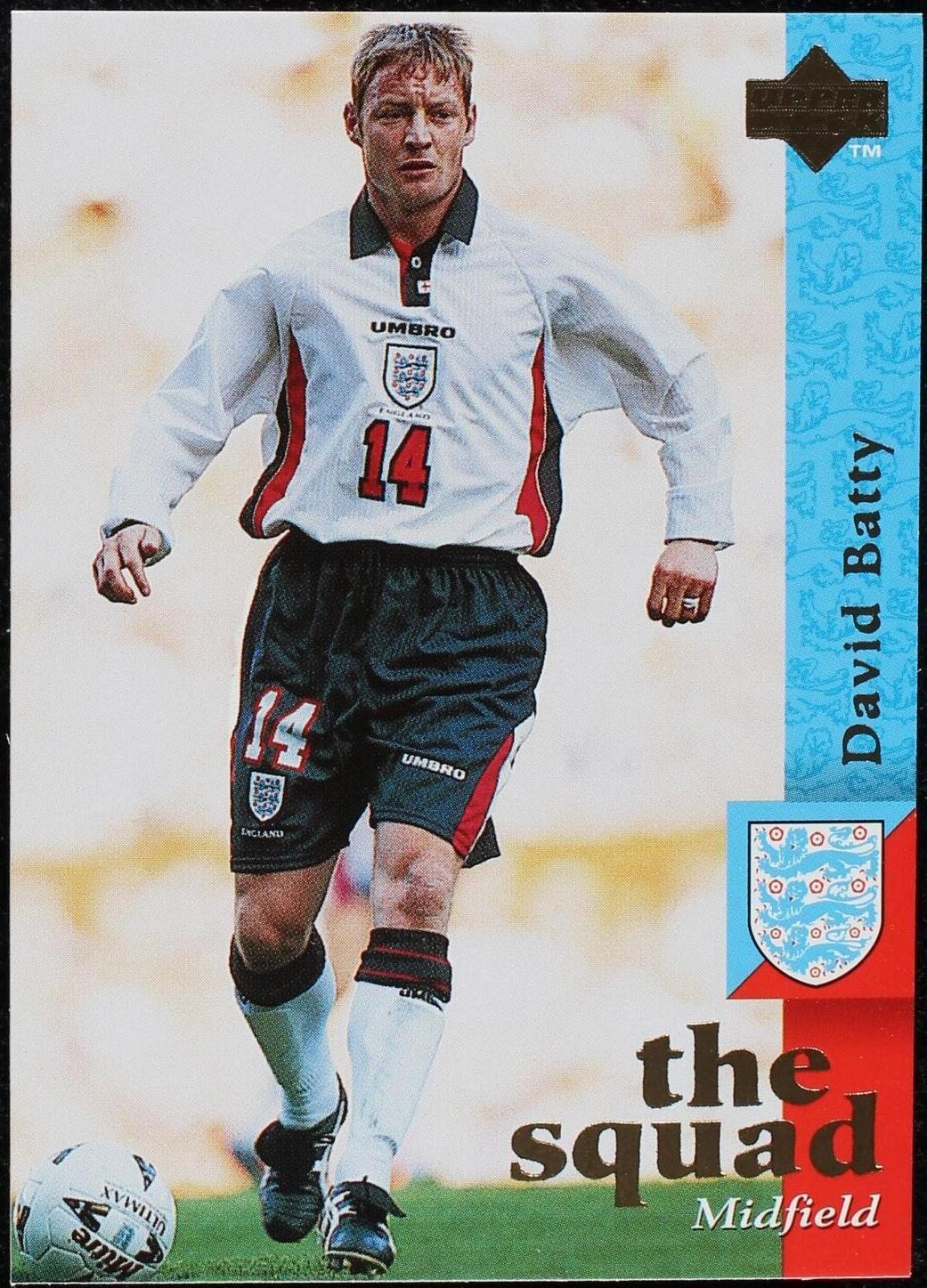 Batty 22 1997-98 Upper Deck England - The Squad David Batty #22 for sale online ...