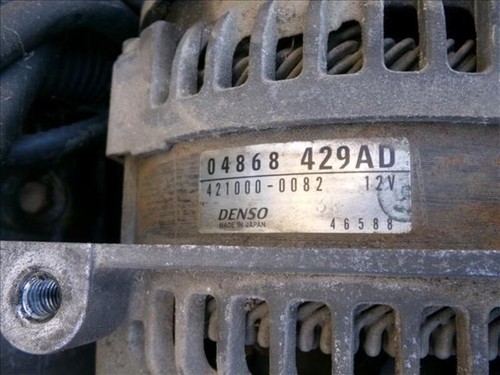 04868 429AD alternator for CHRYSLER VOYAGER 2.5 CRD 2000-2004 2003 89253 - Picture 2 of 9