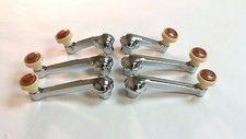 1942-1948 Chevrolet Fleetline Fleetmaster Chrome Window Vent Crank Handle Set