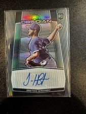 2020 Panini Chronicles Obsidian Auto Jonathan Hernandez #OA-JH Rangers RC