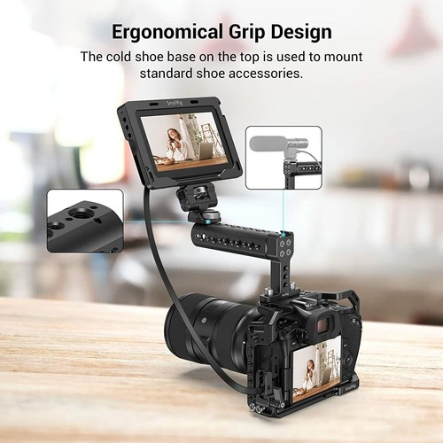 SmallRig Handheld Camera Cage Top Handle Kit for Canon EOS R -3722 - Picture 5 of 7