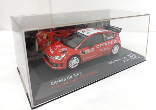 Citroën C4 WRC N°1 Rallye Monte-Carlo 2008 Loeb/Elena - IXO 1/43